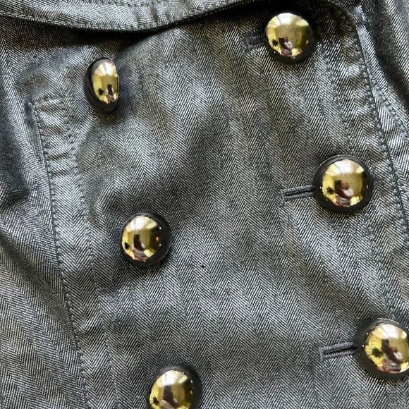 BYRON LARS GREY STRIPPED JACKET SIZE 6 - Picture 3 of 10